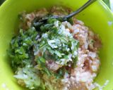 鳥挽肉と豆腐　①ヘルシーバーグ作り方1写真