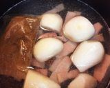 簡単!里芋とベーコンの豆乳お味噌汁作り方3写真