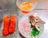 残った 串カツの卵とじ作り方1写真