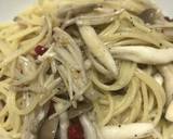 きのこと生唐辛子の辛味パスタ作り方8写真