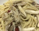 きのこと生唐辛子の辛味パスタ作り方8写真