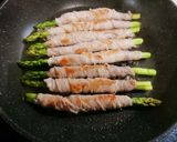 アスパラの肉巻き粒マスタードソースかけ作り方4写真