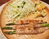 アスパラの肉巻き粒マスタードソースかけ作り方7写真