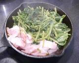 鉄分補給！スキレット☆ベーコンほうれん草作り方3写真