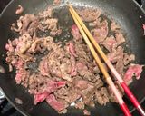 牛肉と野菜の味噌だれ炒め作り方2写真