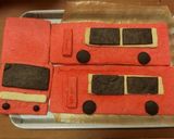 電車の立体ケーキ作り方4写真