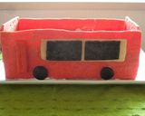 電車の立体ケーキ作り方7写真