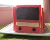 電車の立体ケーキ作り方9写真