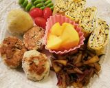 お弁当(10/22)ひじきと蓮根バーグ作り方4写真