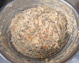 豆腐ハンバーグ(鶏ひき肉入)　給食作り方3写真