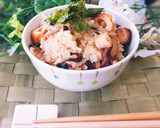 ♥タコときのこのあったか炊き込みご飯♥作り方5写真