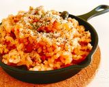 炊飯器で炊くだけ！トマト缶でチキンライス作り方8写真