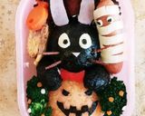 『黒猫ジジとかぼちゃ』ハロウィン弁当★作り方26写真