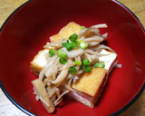 厚揚げとキノコの煮物作り方4写真