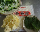 長ネギのチーズ入り春巻き作り方1写真