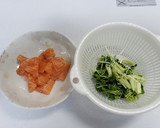 サーモンとカイワレのわさび風味和え作り方1写真