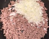 人参入り！クリーミーミートソース！作り方2写真