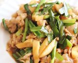 時短簡単！ご飯がすすむ！豚ニラポン酢炒め作り方4写真