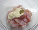 簡単！むね肉のたらこマヨ炒め☆柚子胡椒作り方1写真