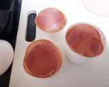 ハムと卵レンジで簡単!紙コップおかず作り方4写真