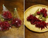 赤唐辛子の仕込み 2018作り方1写真