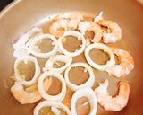 レクチンフリー☆エビとイカのオイルパスタ作り方2写真