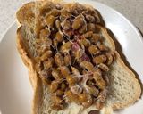 納豆と梅干しのチーズトースト作り方3写真
