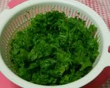 わさび菜と塩昆布の漬物作り方1写真