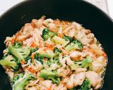 ブロッコリーと鶏肉のカニカマあんかけ作り方6写真