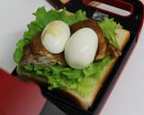 照り焼きチキンの厚焼きホットサンド作り方7写真