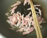 キャベツと玉ねぎのベーコン油かけ作り方3写真