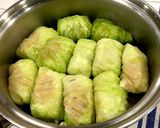 ロールキャベツ 。もち米もロール。作り方9写真