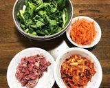 ホットプレートで簡単！石焼ビビンバ風作り方1写真