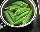 ☆おくらとサラダチキンの中華和え作り方1写真