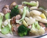 チキンとニョッキのクリームグラタン作り方4写真