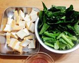 超簡単！♡厚揚げと小松菜の甘酢炒め♡作り方1写真