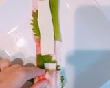 豚バラの大葉チーズ巻き作り方3写真
