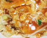 キャベツモヤシの卵とじ中華あんかけ作り方5写真
