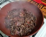 油少な目茄子と牛こまのトマト煮作り方4写真