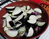 油少な目茄子と牛こまのトマト煮作り方5写真