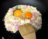 バターが決め手の簡単パラパラチャーハン☆作り方2写真