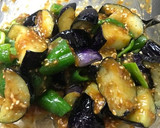 揚げ茄子とピーマンの味噌和え☆作り方5写真