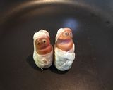 工作好きの 餃子の皮deミイラウィンナー作り方8写真