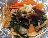 丹波シメジ、みすずうどんあげのホイル焼き作り方8写真