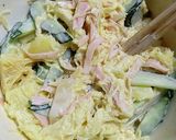 そうめん南瓜とキュウリの、マヨネーズ和え作り方6写真