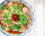 ポリ袋で湯煎する『鶏もものみぞれ煮』作り方12写真
