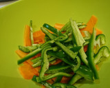 蒟蒻と彩り野菜の炒め物作り方1写真