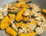 ホクホクかぼちゃと豚肉のさっぱりポン酢炒め作り方6写真