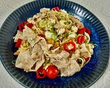 ゴーヤ納豆麹と豚しゃぶの冷製パスタ作り方12写真