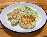 ヘルシー！鶏ミンチの豆腐ハンバーグ作り方11写真